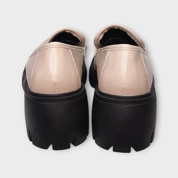 Women's Madden Girl HOXY Y02J1 Hoxtonn Almond Loafers 2.5" Heel Size 8.5 - Picture 5 of 12